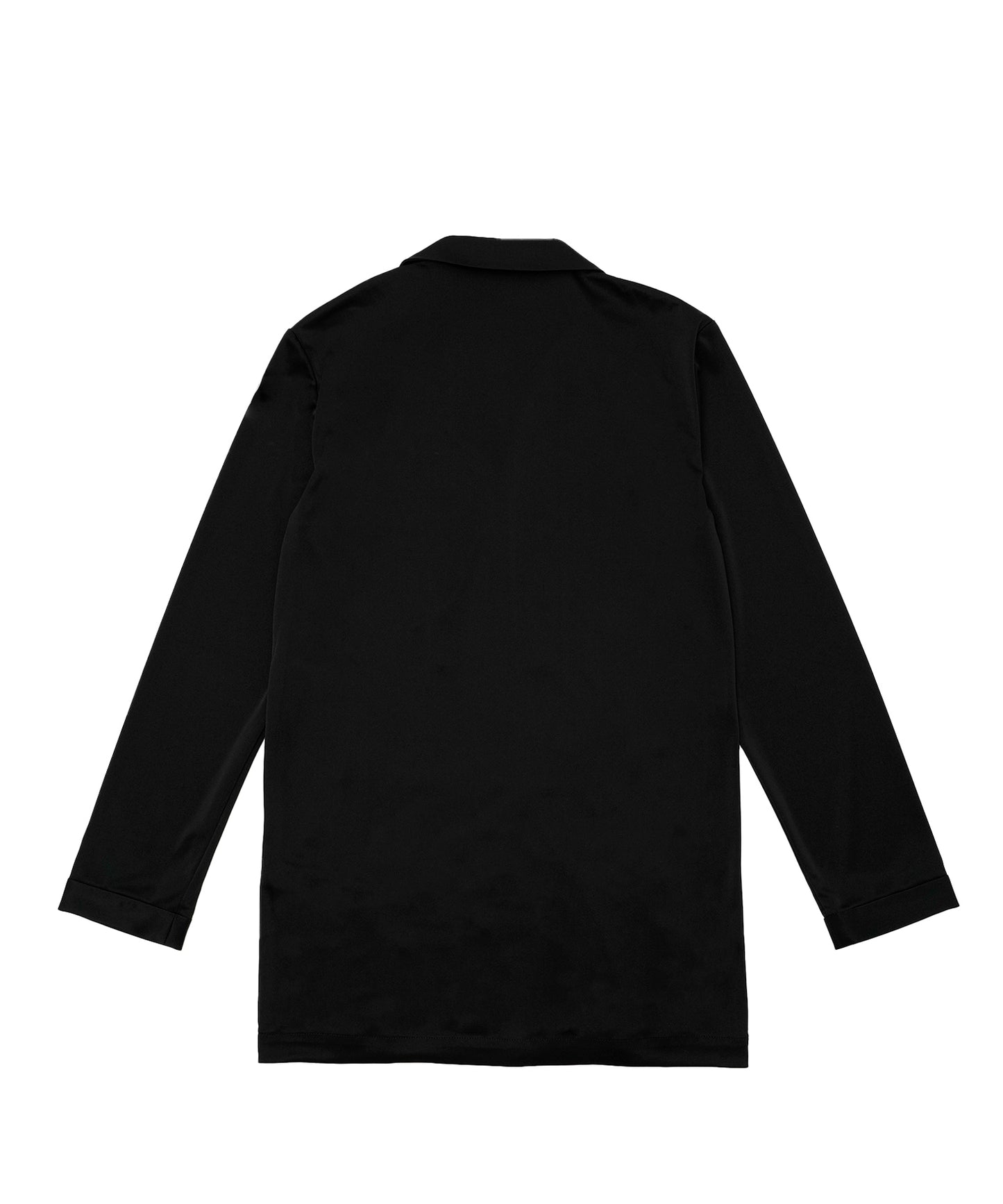 サテンシャツ BLK