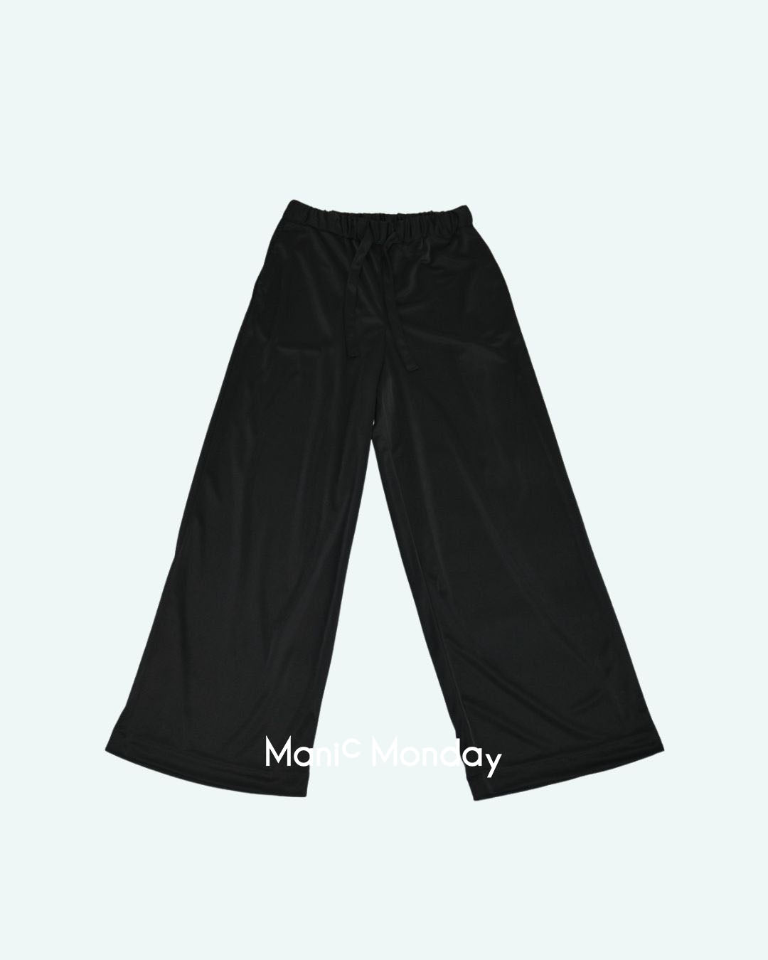 サテンパンツ BLK